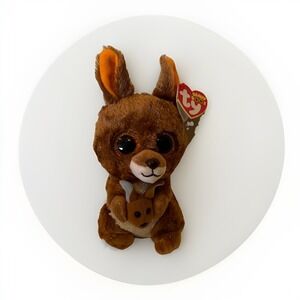NWT TY Beanie Boo's Kipper The Kangaroo 2017 Plush With Tag 6"